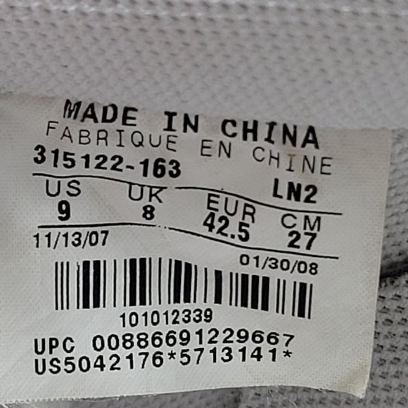 Nike Air Force 1 '07 2008 Low 'Varsity Red' Men's Shoes 315122-163 US Size 9 - Picture 8 of 8